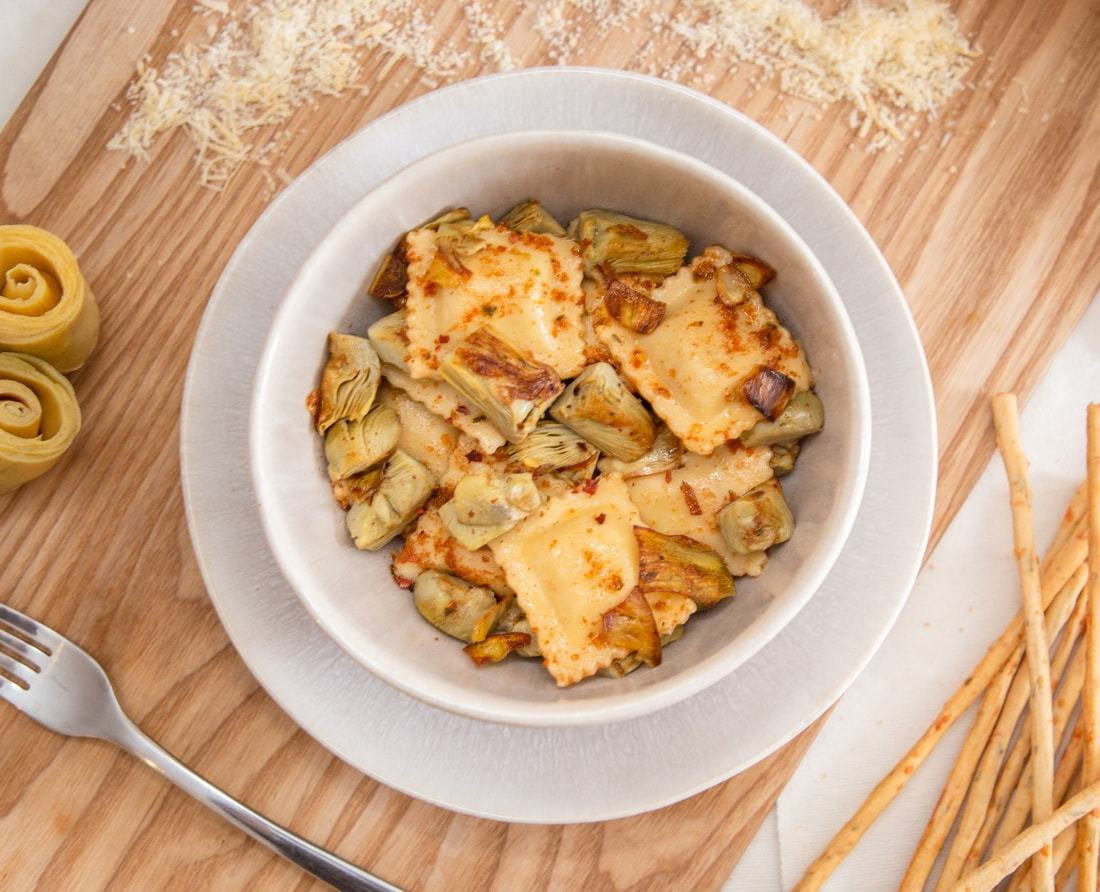 Ravioli de Alcachofa