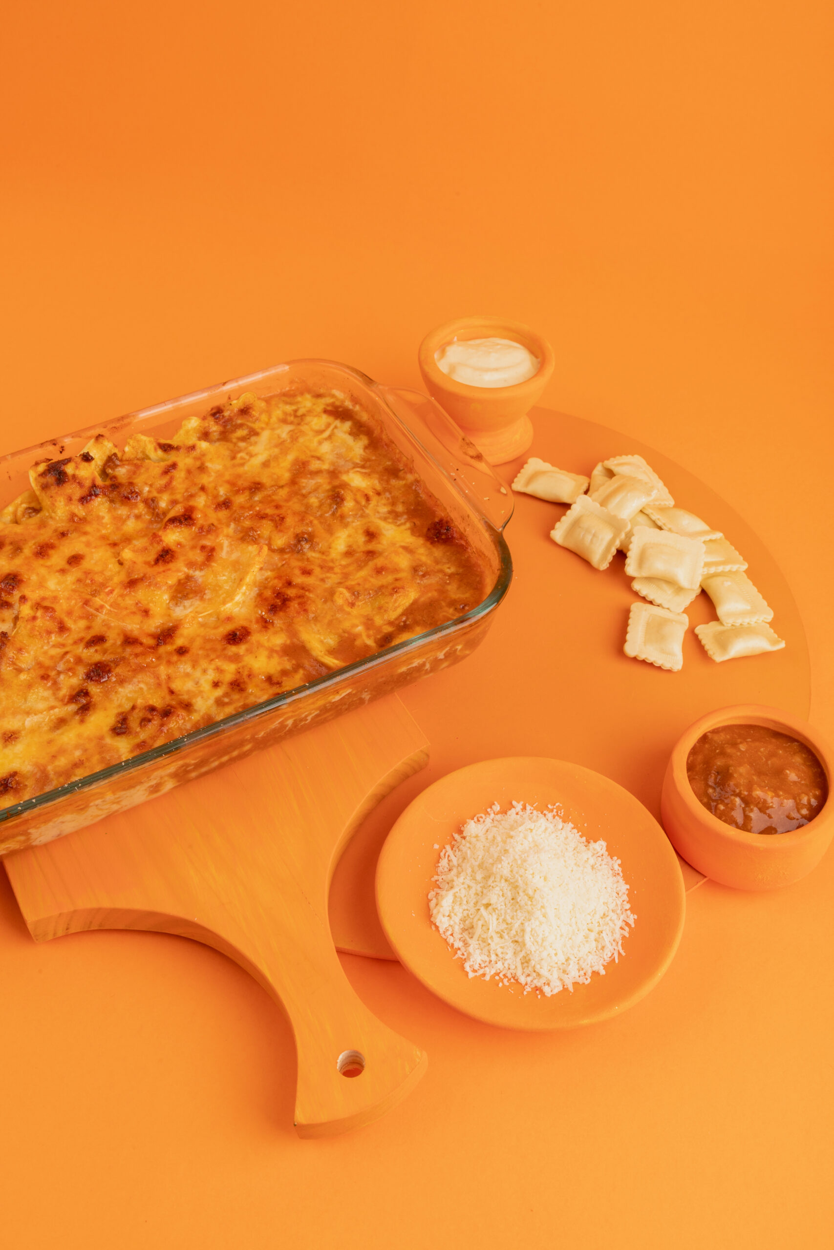 Ravioli de carne al Horno